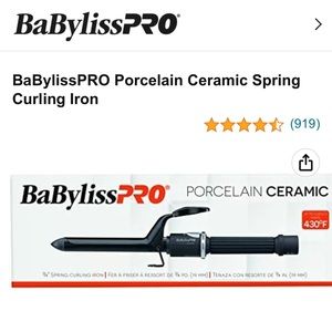 🔥 NWB BaByliss Pro Porcelain Ceramic 3/4 Curling Iron